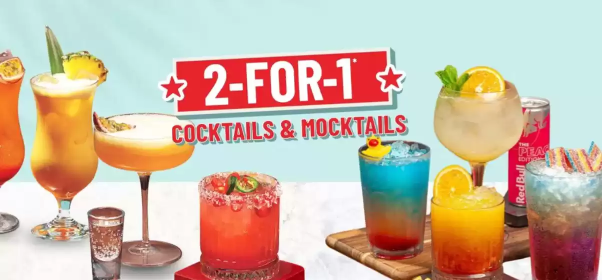 T.G.I. Friday's catalogue in Birmingham | 2-For-1 Cocktails & Mocktails | 2026-09-22T00:00:00.000Z - 2026-10-12T00:00:00.000Z