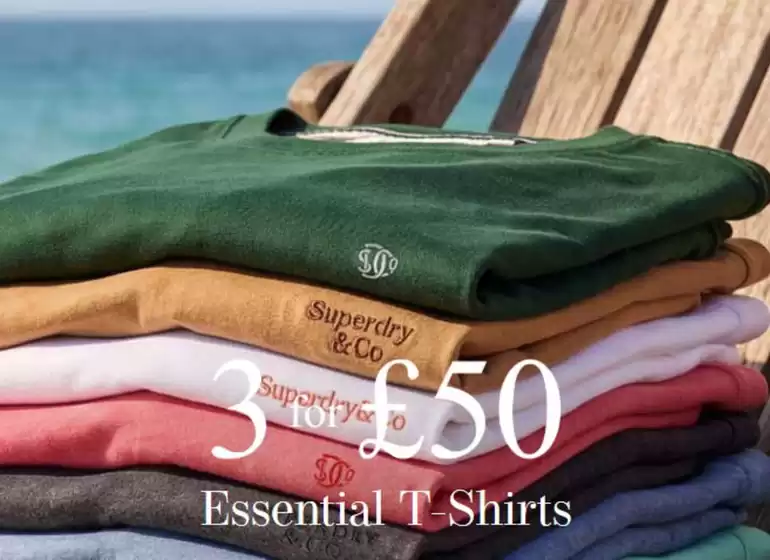 Superdry catalogue in Northolt | Essential T-Shirts ! | 2026-09-22T00:00:00.000Z - 2026-10-24T00:00:00.000Z