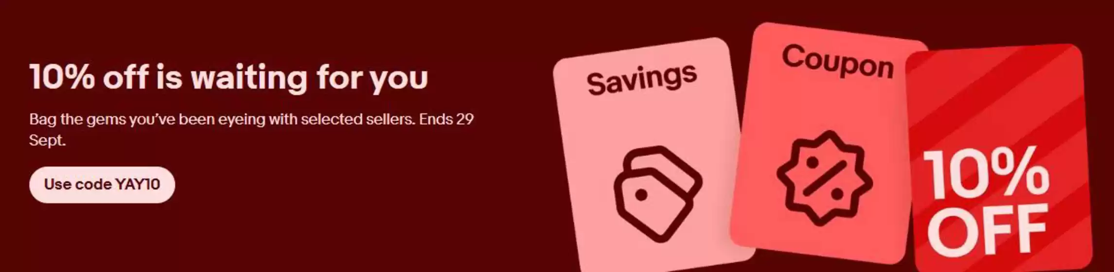 eBay catalogue | 10% Off Is Waiting For You | 2026-09-23T00:00:00.000Z - 2026-10-03T00:00:00.000Z