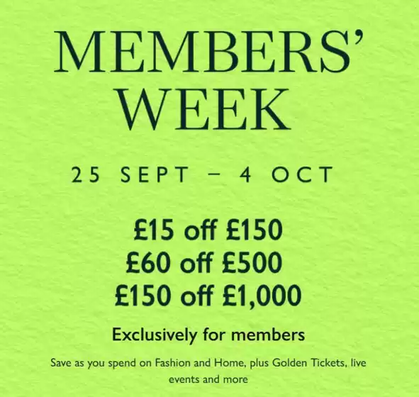 John Lewis catalogue | Members' Week  | 2026-09-25T00:00:00.000Z - 2026-10-04T00:00:00.000Z