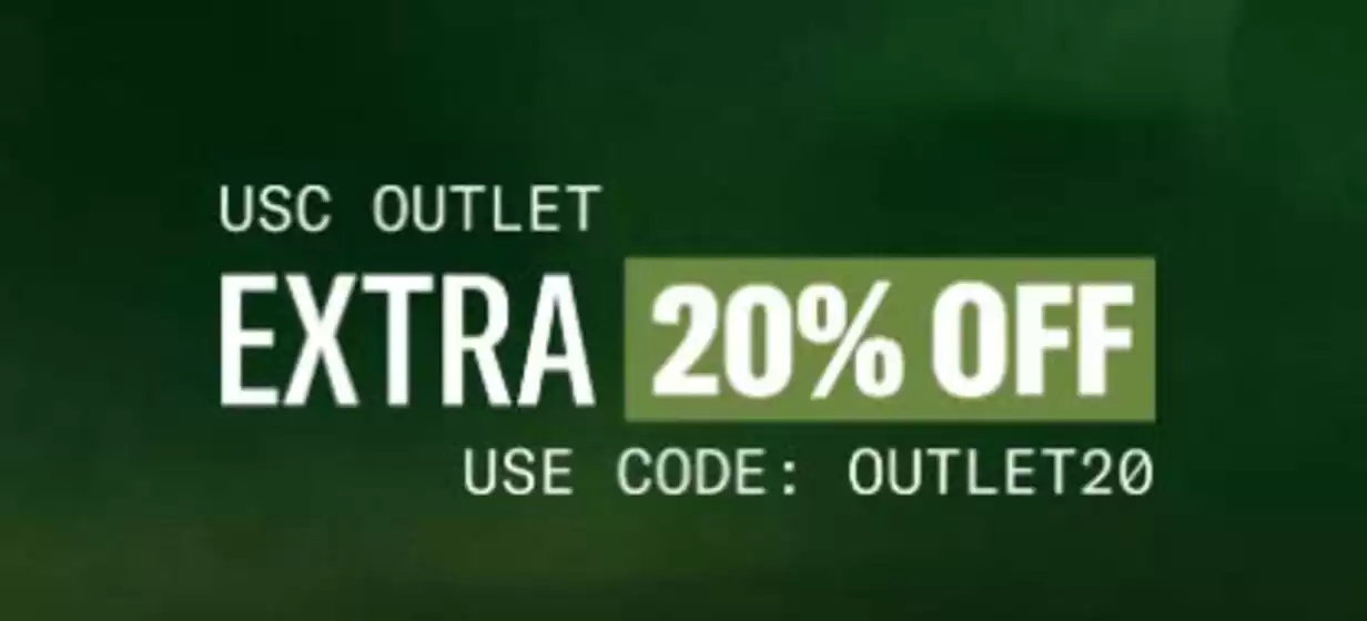 USC catalogue | USC Outlet Extra 20% Off | 2026-09-25T00:00:00.000Z - 2026-10-11T00:00:00.000Z