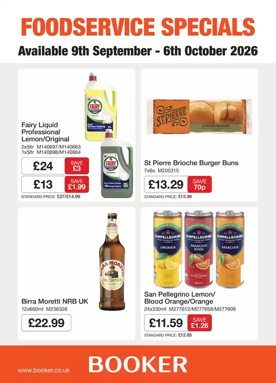 Booker Wholesale catalogue in Exeter | FOODSERVICE SPECIALS | 2026-09-25T00:00:00.000Z - 2026-10-06T00:00:00.000Z