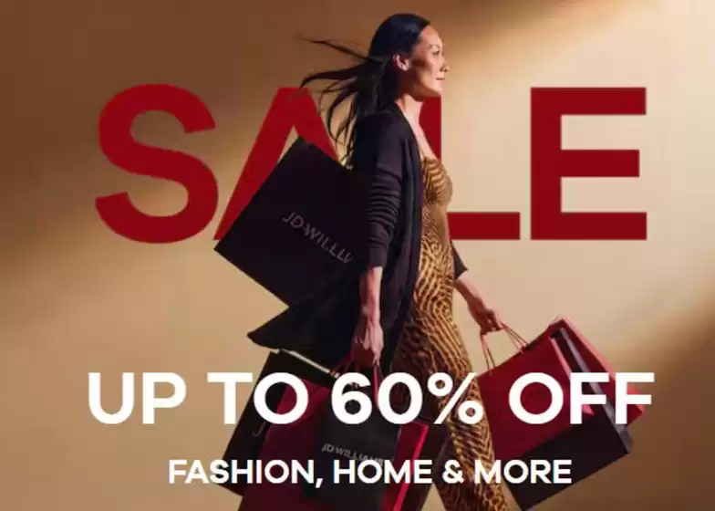 JD Williams catalogue | Sale Up To 60% Off Fashion, Home & More | 2026-09-28T00:00:00.000Z - 2026-10-14T00:00:00.000Z
