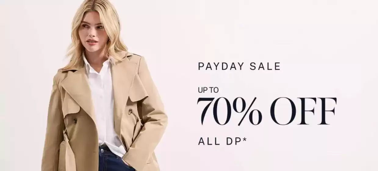 Dorothy Perkins catalogue | Pay Day Sale Up To 70% Off All DP | 2026-09-30T00:00:00.000Z - 2026-10-10T00:00:00.000Z