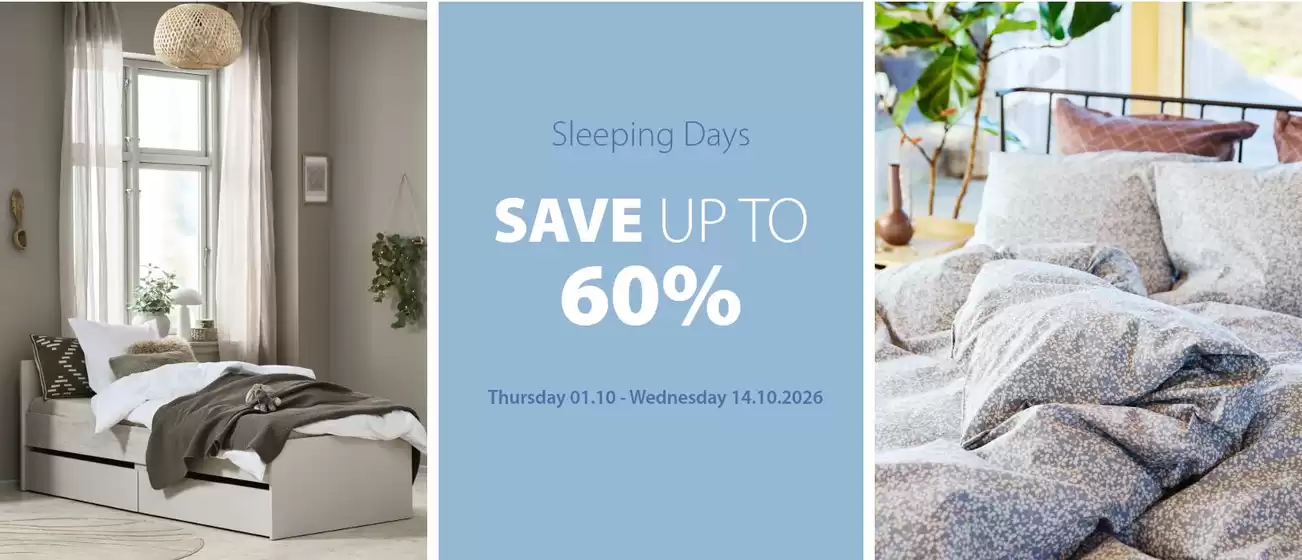JYSK catalogue in Harrogate | JYSK weekly offers | 2026-10-01T00:00:00.000Z - 2026-10-14T00:00:00.000Z