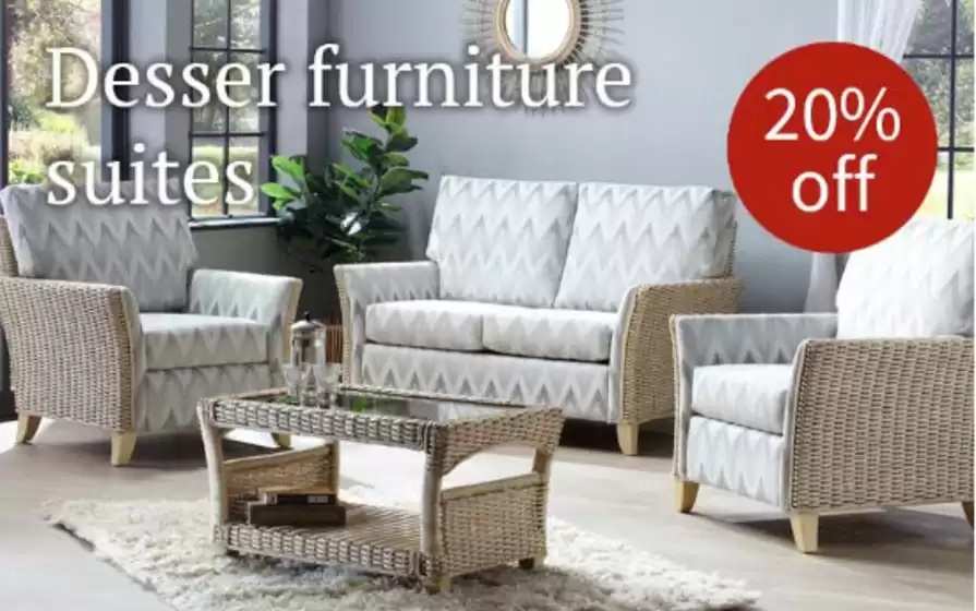 Notcutts Garden Centre catalogue | Desser Furniture Suites ! | 2026-10-02T00:00:00.000Z - 2026-10-11T00:00:00.000Z
