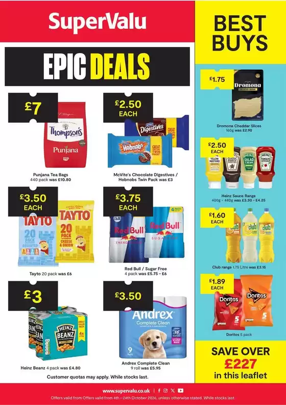SuperValu catalogue | SuperValu weekly offers | 2026-10-04T00:00:00.000Z - 2026-10-24T00:00:00.000Z