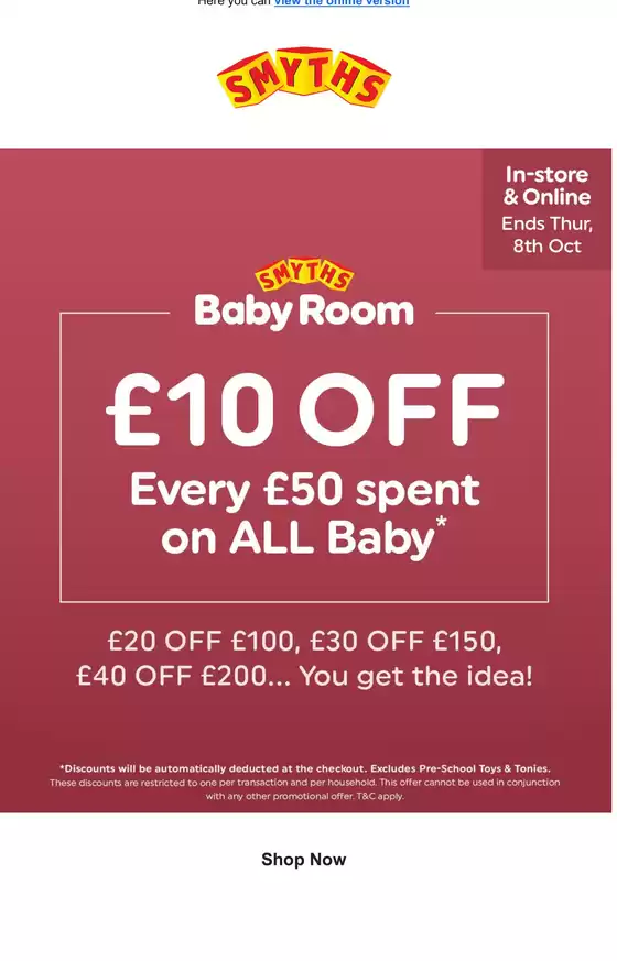 Smyths Toys catalogue in Basingstoke | In-Store & Online  | 2026-10-05T00:00:00.000Z - 2026-10-08T00:00:00.000Z