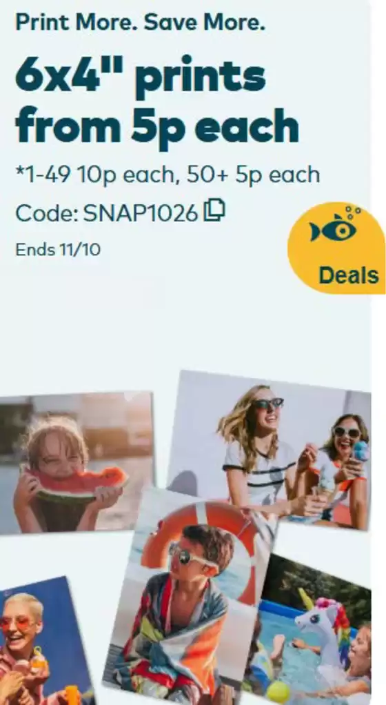 Snapfish catalogue | Print More. Save More. | 2026-10-08T00:00:00.000Z - 2026-10-11T00:00:00.000Z