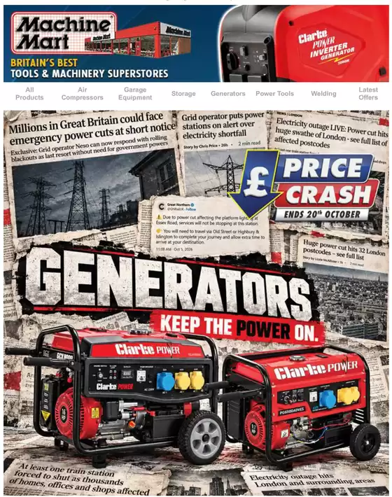 Machine Mart catalogue | Generators | 2026-10-09T00:00:00.000Z - 2026-10-20T00:00:00.000Z