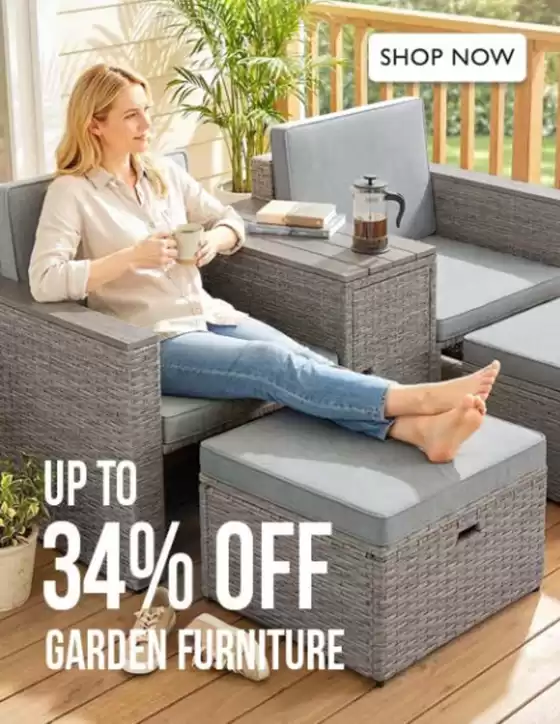 TJ Hughes catalogue | Up To 34% Off Garden Furniture!!! | 2026-10-16T00:00:00.000Z - 2026-10-22T00:00:00.000Z