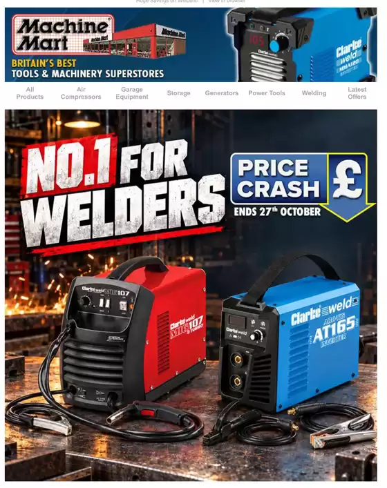 Machine Mart catalogue | Clarke Gardes & Sheds!! | 2026-10-19T00:00:00.000Z - 2026-10-27T00:00:00.000Z