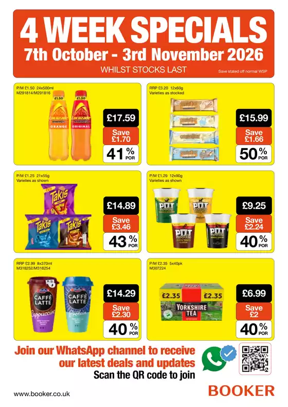 Booker Wholesale catalogue | 4 WEEK SPECIALS!!! | 2026-10-21T00:00:00.000Z - 2026-11-03T00:00:00.000Z