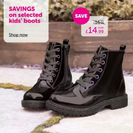 Shoe Zone catalogue | Savings On Selected Kids ' Boots | 2026-10-22T00:00:00.000Z - 2026-11-24T00:00:00.000Z