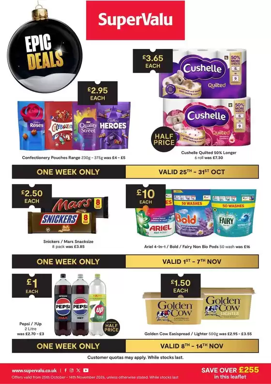 SuperValu catalogue in Kettering | SuperValu weekly offers | 2026-10-25T00:00:00.000Z - 2026-11-14T00:00:00.000Z