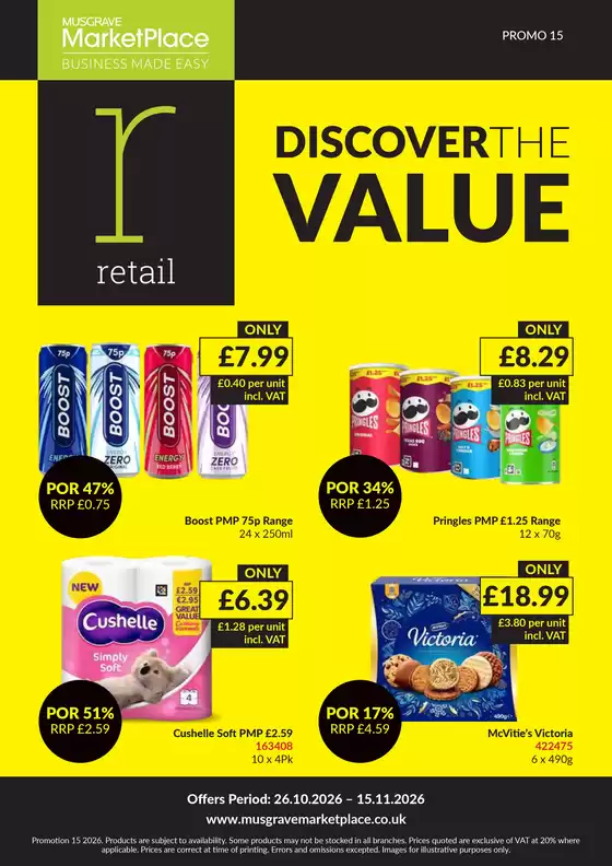 Musgrave MarketPlace catalogue in Kettering | Musgrave MarketPlace weekly offers | 2026-10-26T00:00:00.000Z - 2026-11-15T00:00:00.000Z