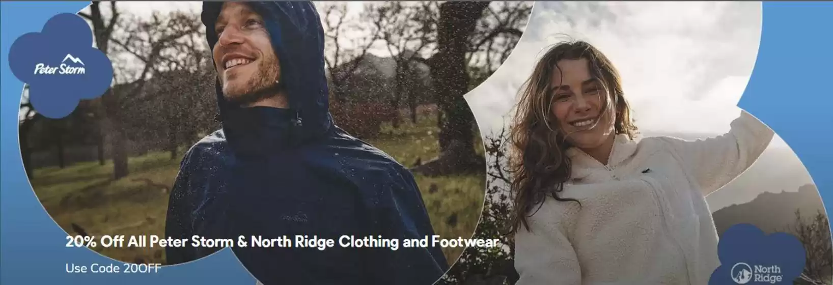 Millets catalogue in Hawkinge | 20% Off All Peter Storm & North Ridge Clothing and Footwear | 2026-10-28T00:00:00.000Z - 2026-11-10T00:00:00.000Z