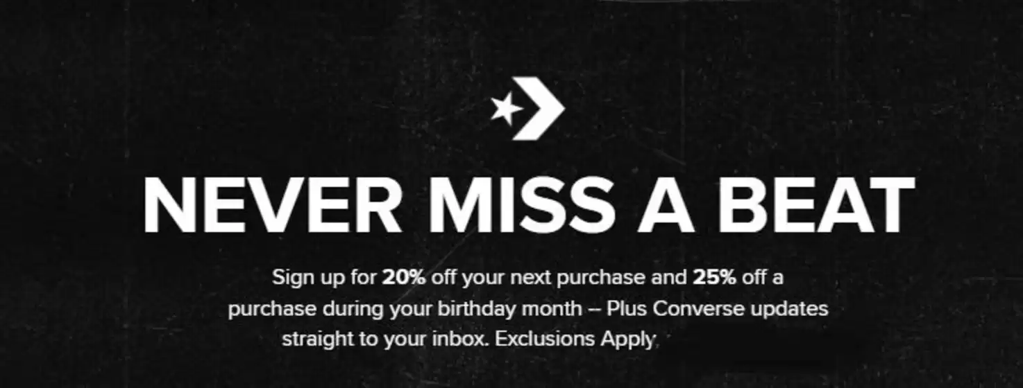 Converse catalogue in Aberystwyth | Never Miss A Beat | 2025-06-03T00:00:00.000Z - 2025-09-30T00:00:00.000Z