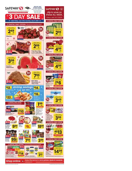 Safeway catalogue | Attractive special offers for everyone | 2025-07-04T00:00:00.000Z - 2025-07-10T00:00:00.000Z