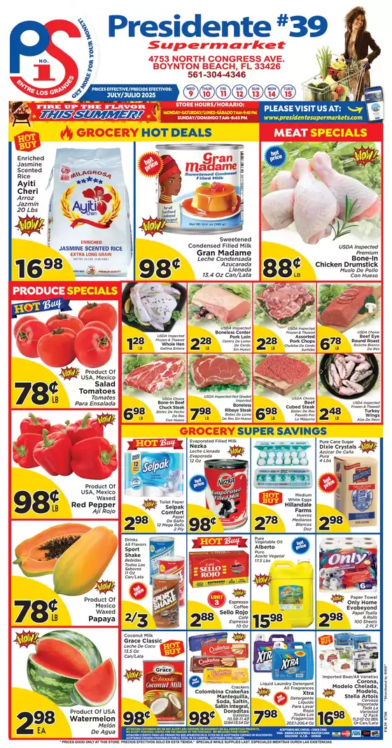 Presidente catalogue in West Palm Beach FL | Great offer for all customers | 2025-07-09T00:00:00.000Z - 2025-07-15T00:00:00.000Z