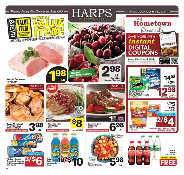 Harp's Market catalogue in Farmington MO | Top deals and discounts | 2025-07-16T00:00:00.000Z - 2025-07-22T00:00:00.000Z