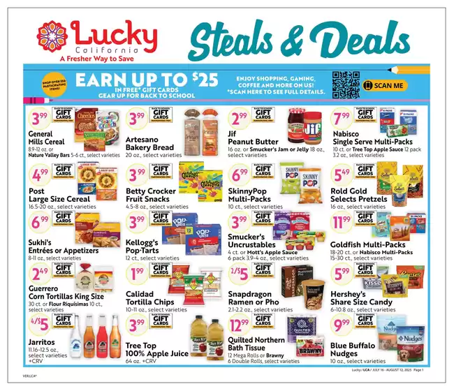 Lucky Supermarkets catalogue in Napa CA | Online Savings Guide | 2025-07-16T00:00:00.000Z - 2025-08-12T00:00:00.000Z