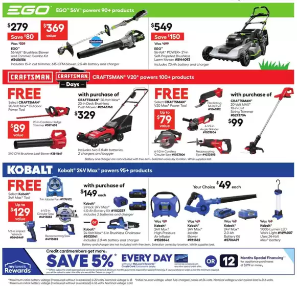 Current bargains and offers