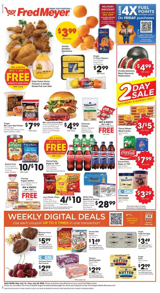 Current special promotions
