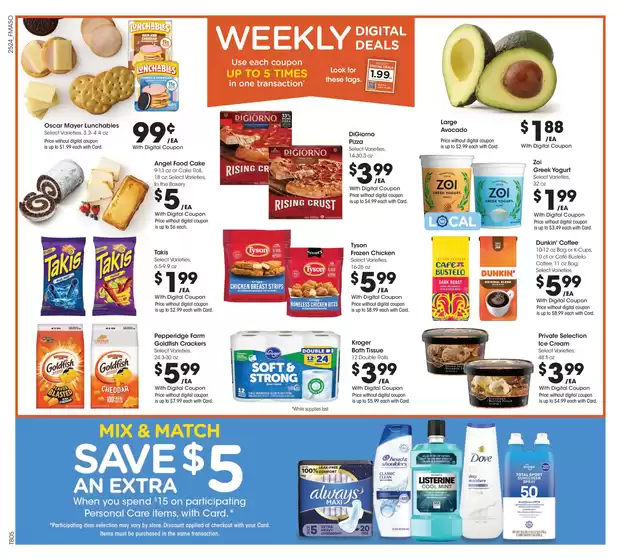 Current special promotions