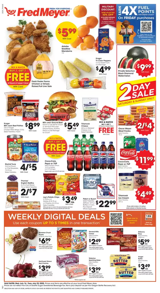 Fred Meyer catalogue in Battle Ground WA | Attractive special offers for everyone | 2025-07-16T00:00:00.000Z - 2025-07-22T00:00:00.000Z