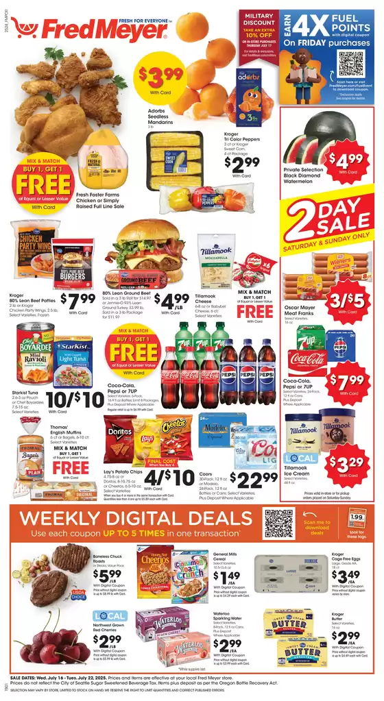 Fred Meyer catalogue in Battle Ground WA | Weekly Circular | 2025-07-16T00:00:00.000Z - 2025-07-22T00:00:00.000Z