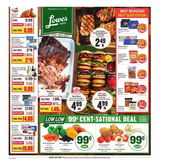 Lowes Foods catalogue in Vale NC | Weekly Ad | 2025-07-16T00:00:00.000Z - 2025-07-22T00:00:00.000Z