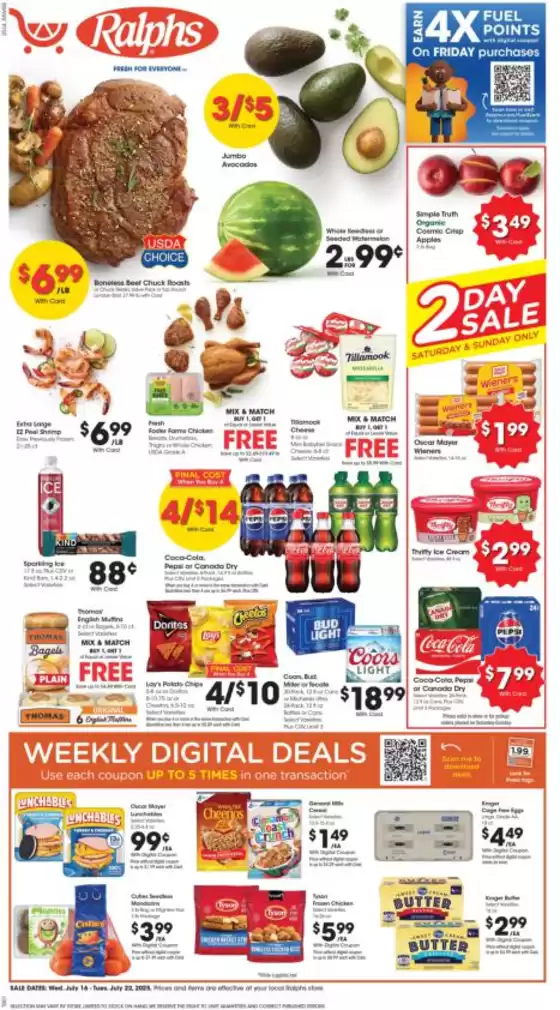 Ralphs catalogue in Oak View CA | Ralphs Weekly Ad Print | 2025-07-16T00:00:00.000Z - 2025-07-23T00:00:00.000Z