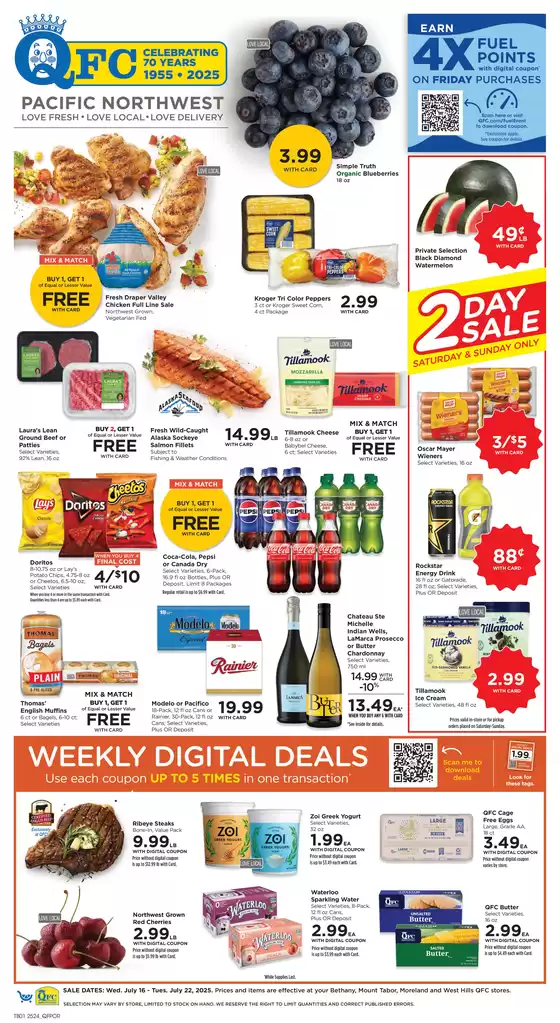 Current special promotions