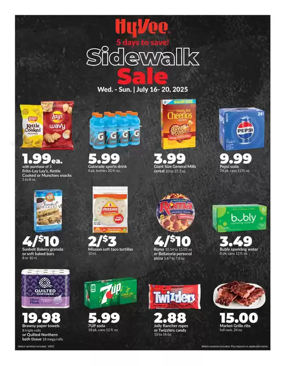 Hy-Vee catalogue in Tracy MN | Save now with our deals | 2025-07-16T00:00:00.000Z - 2025-07-20T00:00:00.000Z