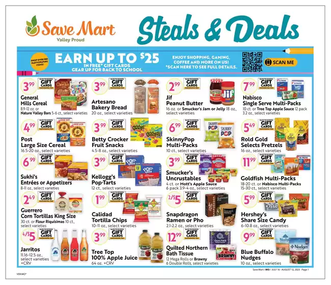 Save Mart catalogue in Merced CA | Online Savings Guide | 2025-07-16T00:00:00.000Z - 2025-08-12T00:00:00.000Z