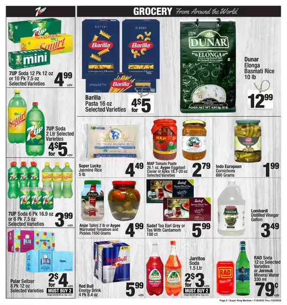 Weekly add Super King Markets