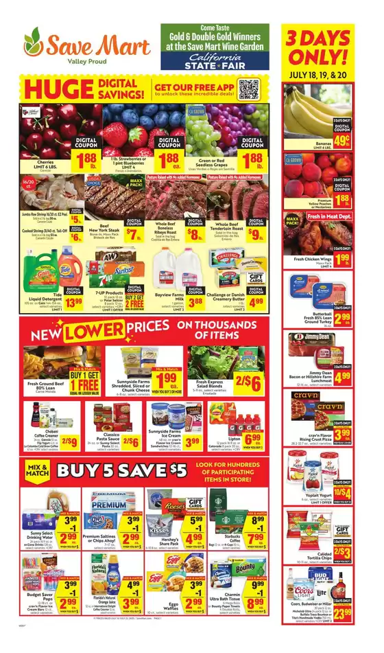 Save Mart catalogue in Merced CA | Weekly | 2025-07-16T00:00:00.000Z - 2025-07-22T00:00:00.000Z