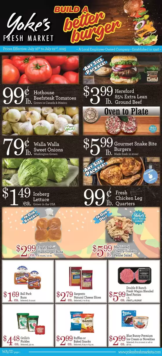 Yoke's Fresh Market  catalogue in Post Falls ID | Yoke's Fresh Market Weekly Ad | 2025-07-16T00:00:00.000Z - 2025-07-22T00:00:00.000Z