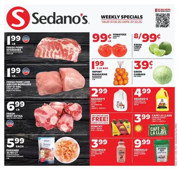 Sedano's catalogue in Saint Cloud FL | Sedano's weekly ad | 2025-07-16T00:00:00.000Z - 2025-07-22T00:00:00.000Z