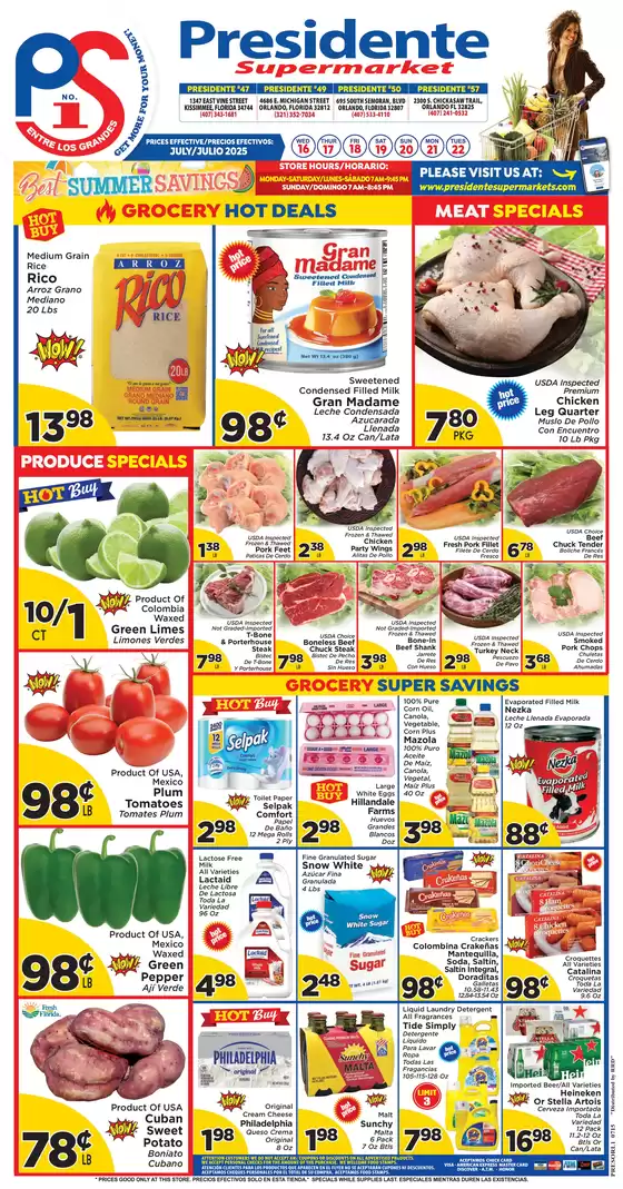 Presidente catalogue in Ocean Springs MS | Current deals and offers | 2025-07-16T00:00:00.000Z - 2025-07-22T00:00:00.000Z