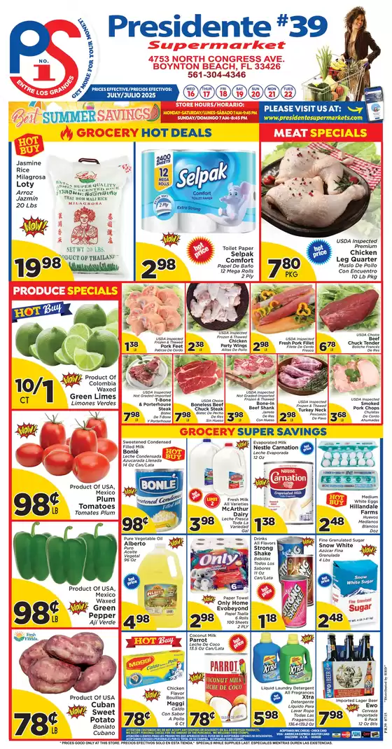 Presidente catalogue in Ocean Springs MS | Exclusive bargains | 2025-07-16T00:00:00.000Z - 2025-07-22T00:00:00.000Z