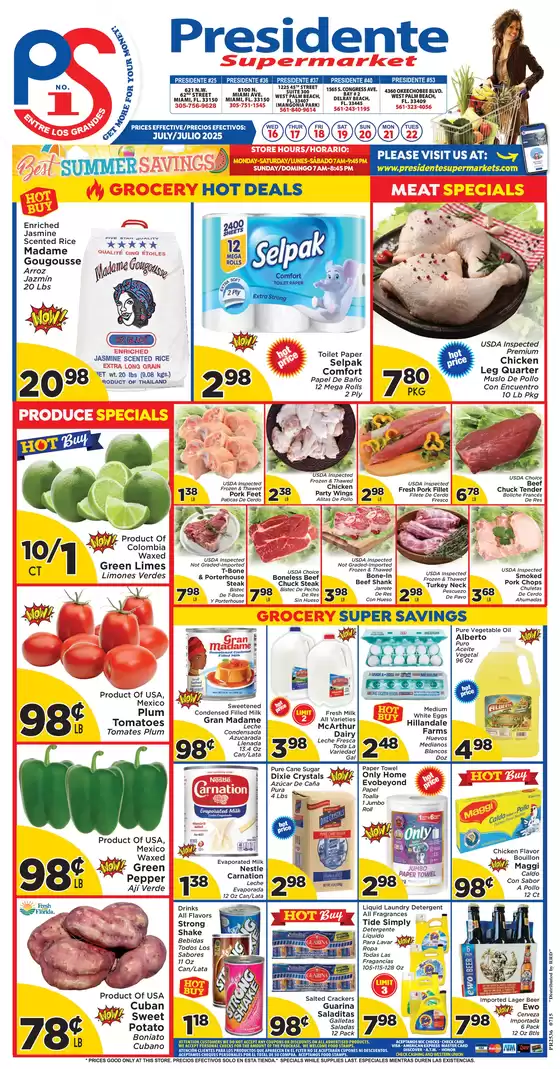 Presidente catalogue in Westville IL | Top offers for all bargain hunters | 2025-07-16T00:00:00.000Z - 2025-07-22T00:00:00.000Z