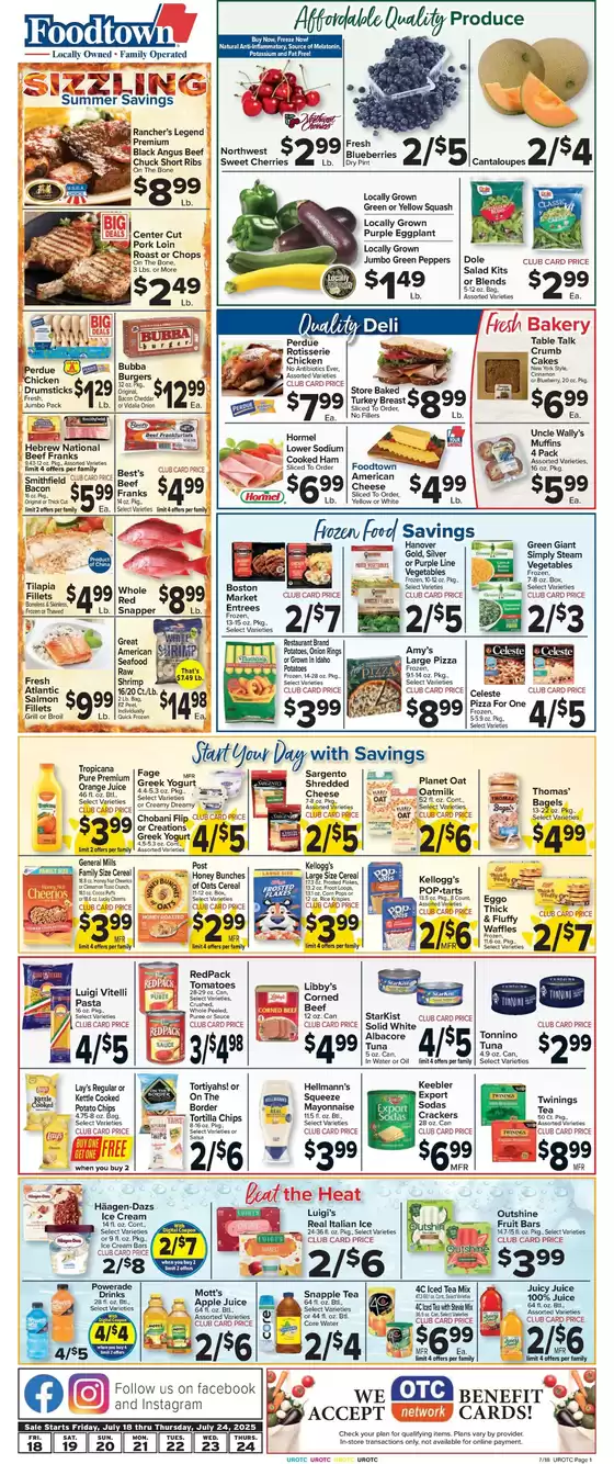 Foodtown supermarkets catalogue in Ocean Springs MS | Special offers for you | 2025-07-18T00:00:00.000Z - 2025-07-24T00:00:00.000Z