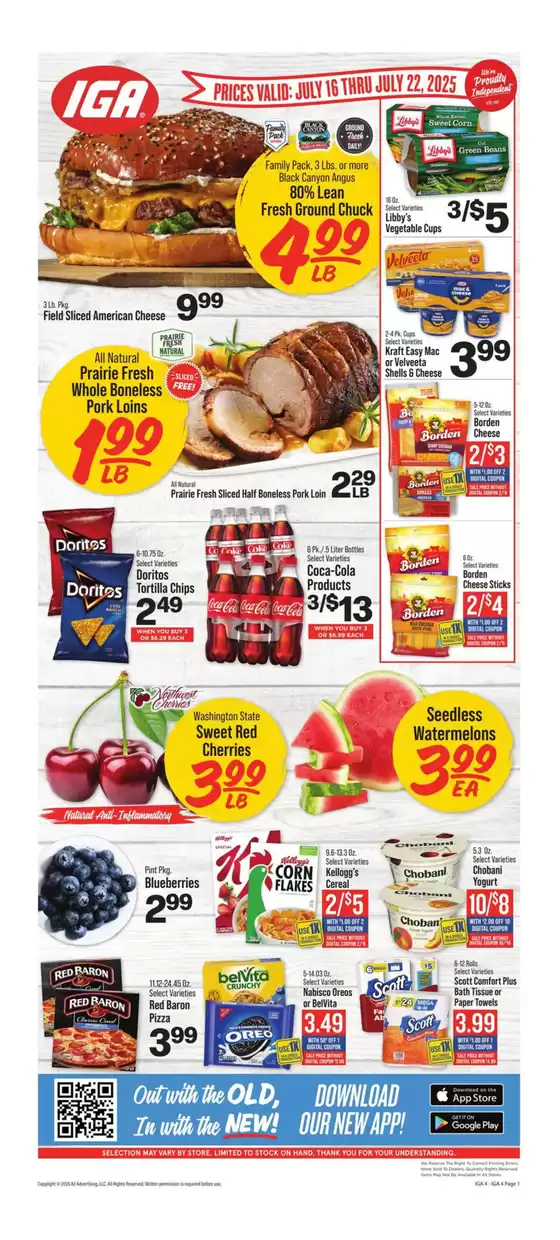 IGA catalogue in Saint Maries ID | Exclusive deals and bargains | 2025-07-16T00:00:00.000Z - 2025-07-22T00:00:00.000Z
