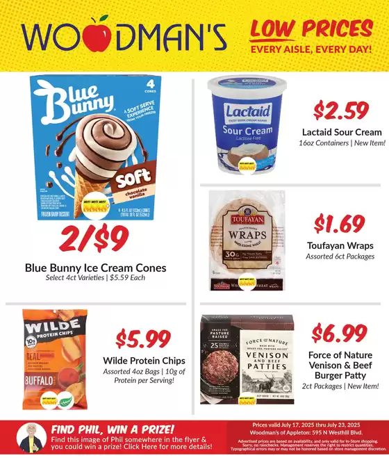 Woodman's catalogue in Buzzards Bay MA | Current deals and offers | 2025-07-17T00:00:00.000Z - 2025-07-23T00:00:00.000Z