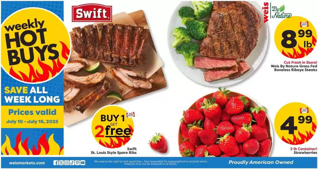 Weis Markets catalogue in Fort George G Meade MD | Attractive special offers for everyone | 2025-07-10T00:00:00.000Z - 2025-08-20T00:00:00.000Z