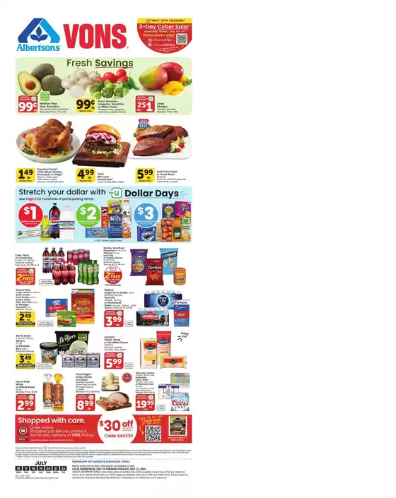 Vons catalogue in Athens TX | Weekly Ad - SoCal | 2025-07-16T00:00:00.000Z - 2025-07-22T00:00:00.000Z