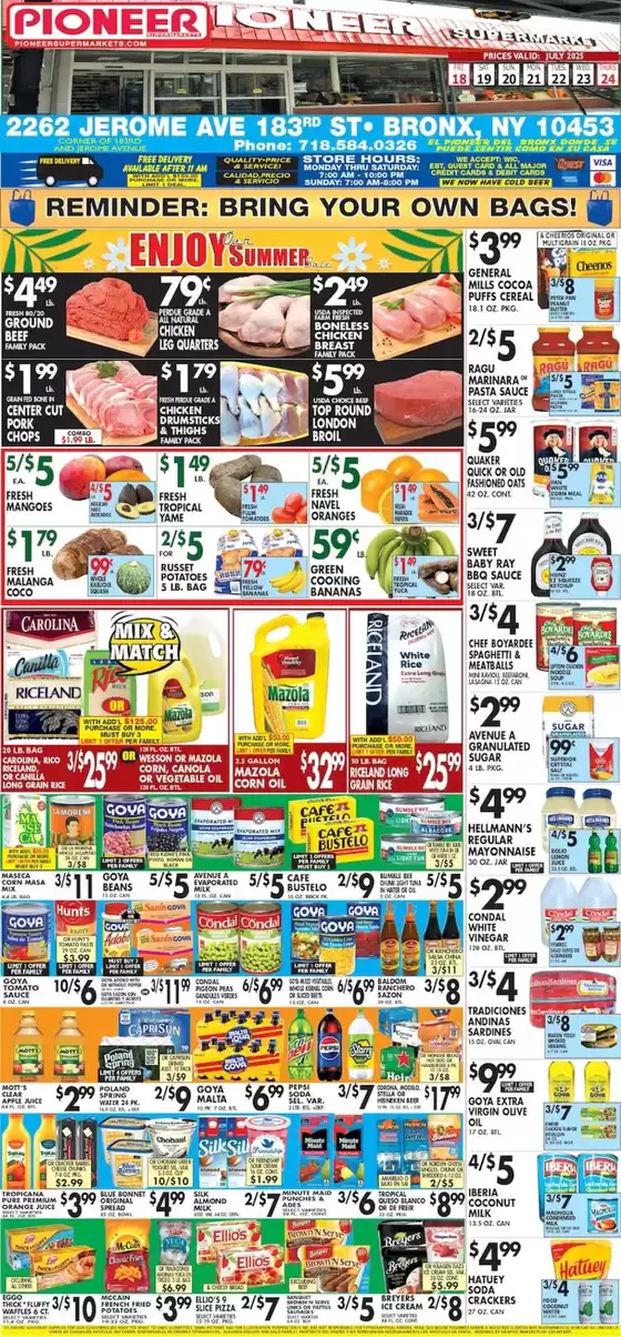 Pioneer Supermarkets catalogue in Pampa TX | Discounts and promotions | 2025-07-18T00:00:00.000Z - 2025-07-24T00:00:00.000Z