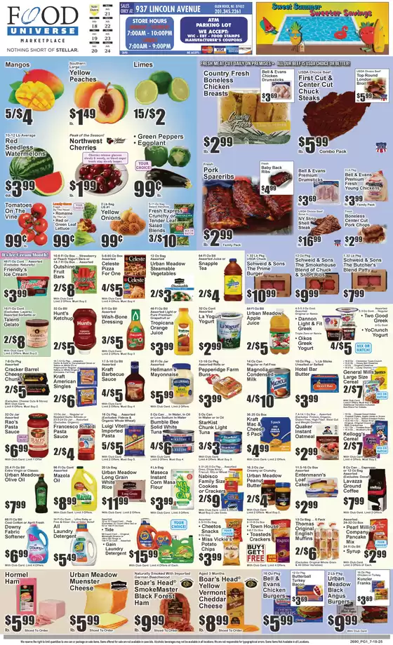 Food Universe catalogue in Pampa TX | Food Universe weekly ad | 2025-07-18T00:00:00.000Z - 2025-07-24T00:00:00.000Z